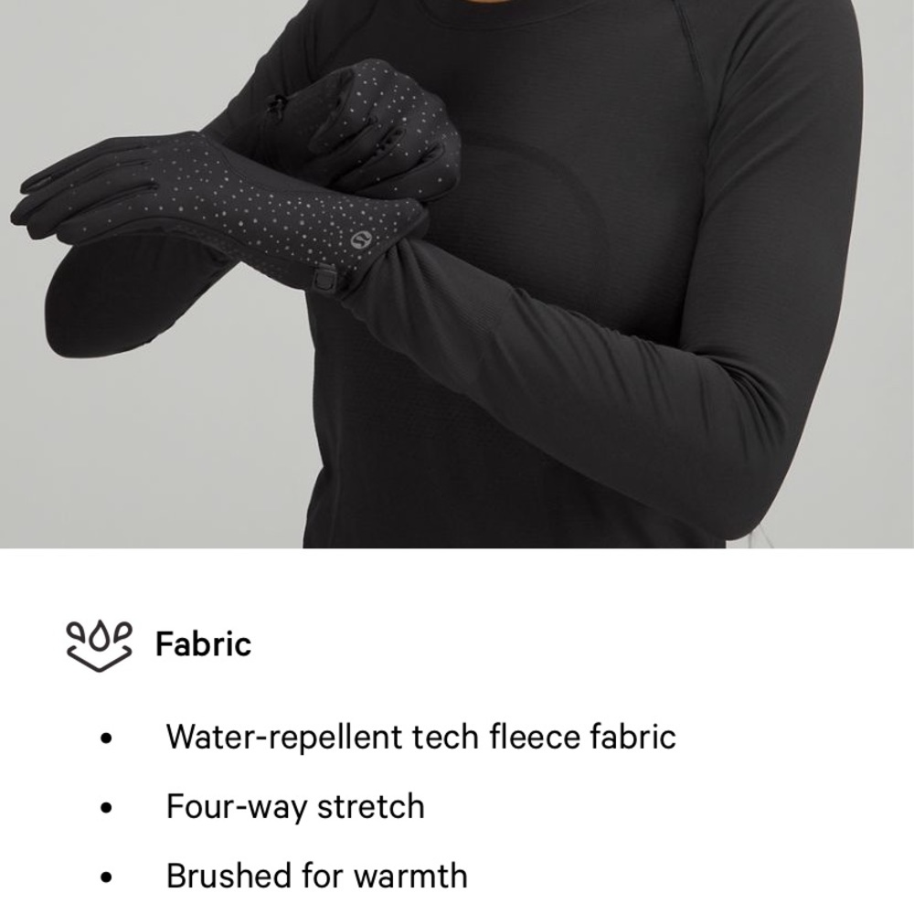 Lululemon Women’s Run For It All Reflective Gloves - Picture 5 of 12